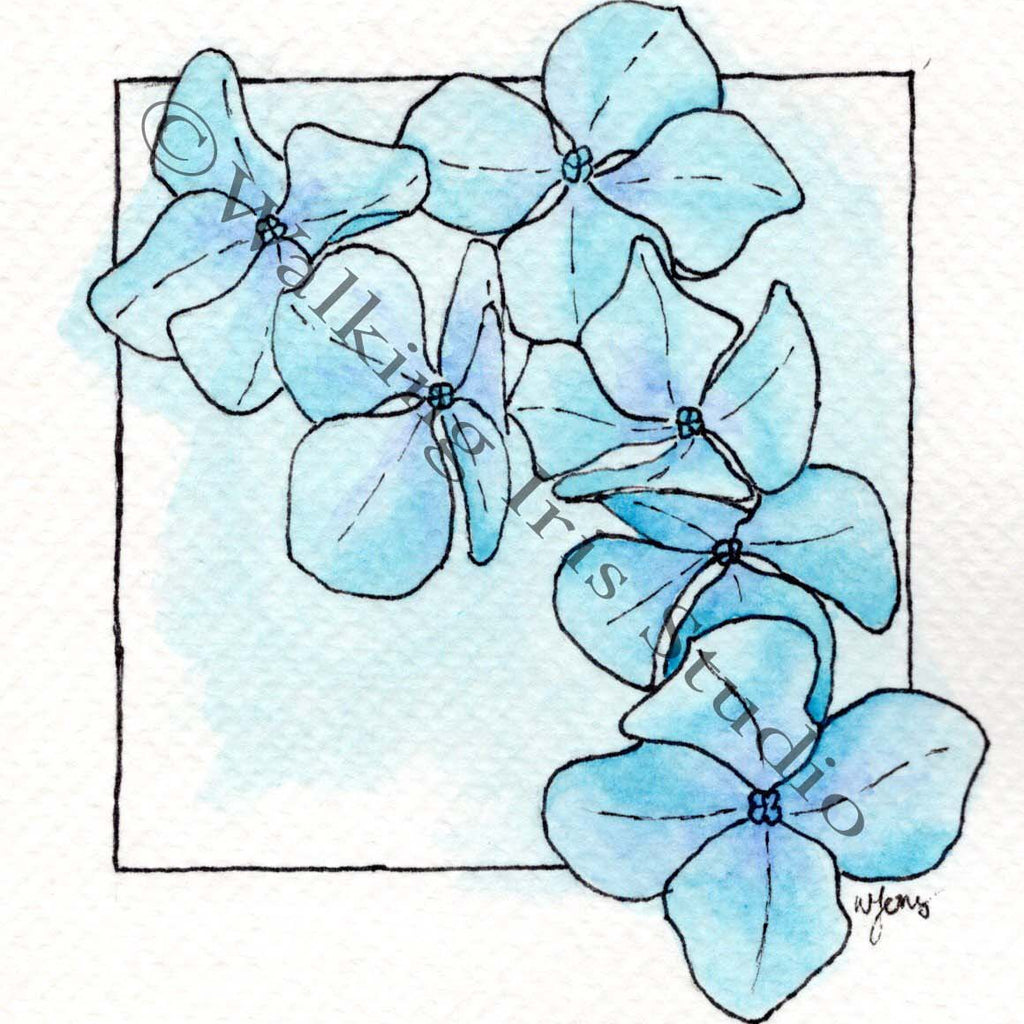 Rainbow Flowers | Blue
