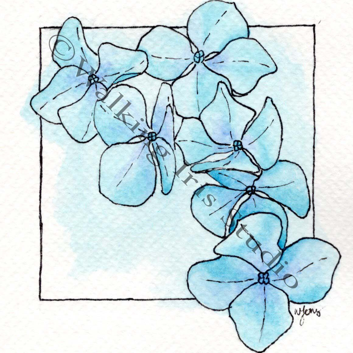 Rainbow Flowers | Blue