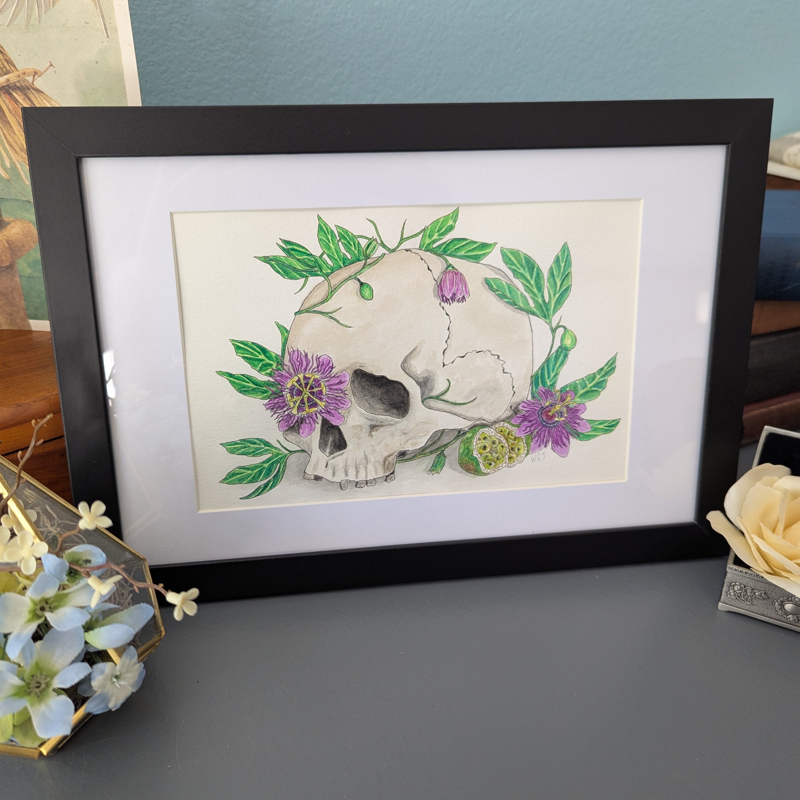 Bones in Bloom Original | Passionflower