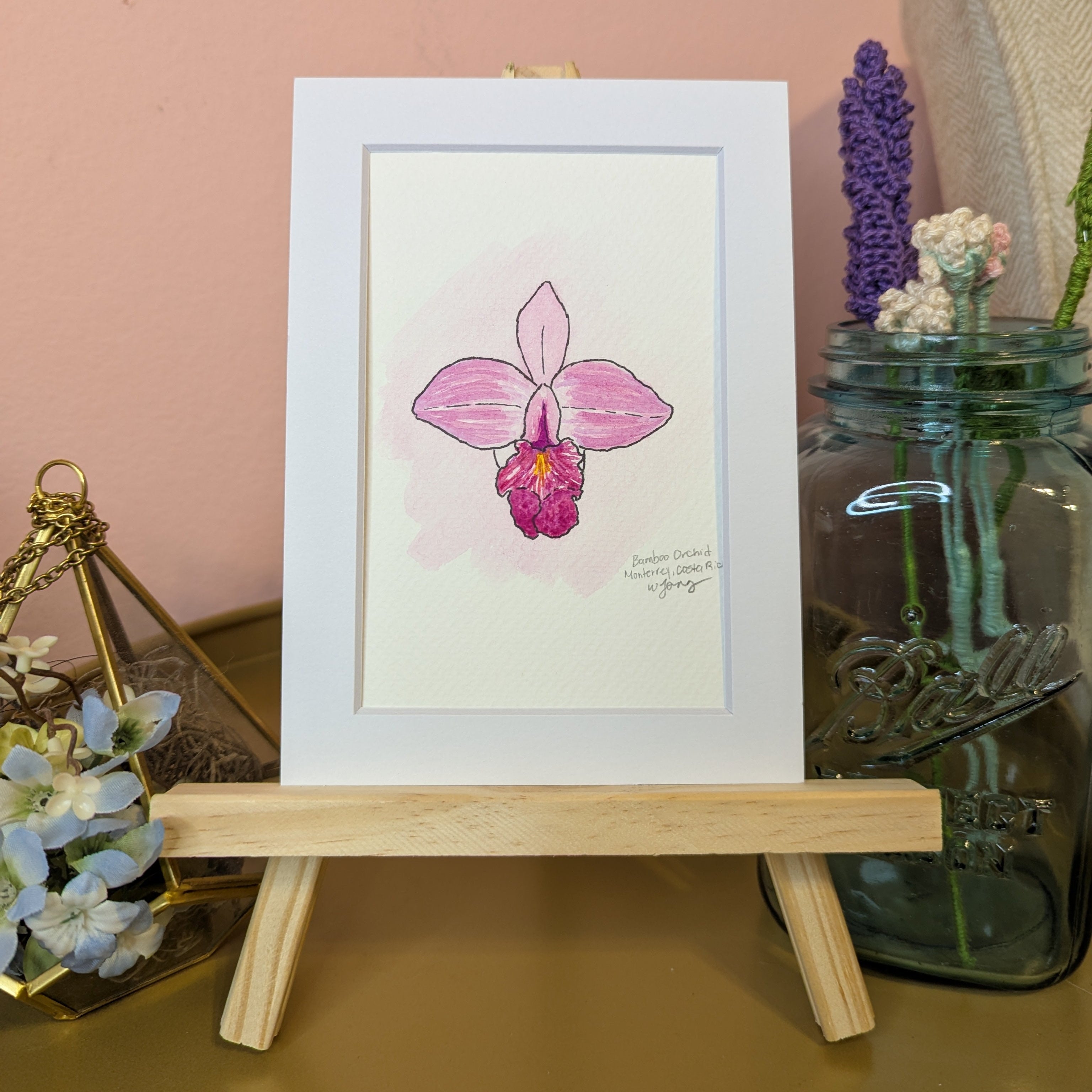 Watercolor Botanicals | Costa Rica Bamboo Orchid