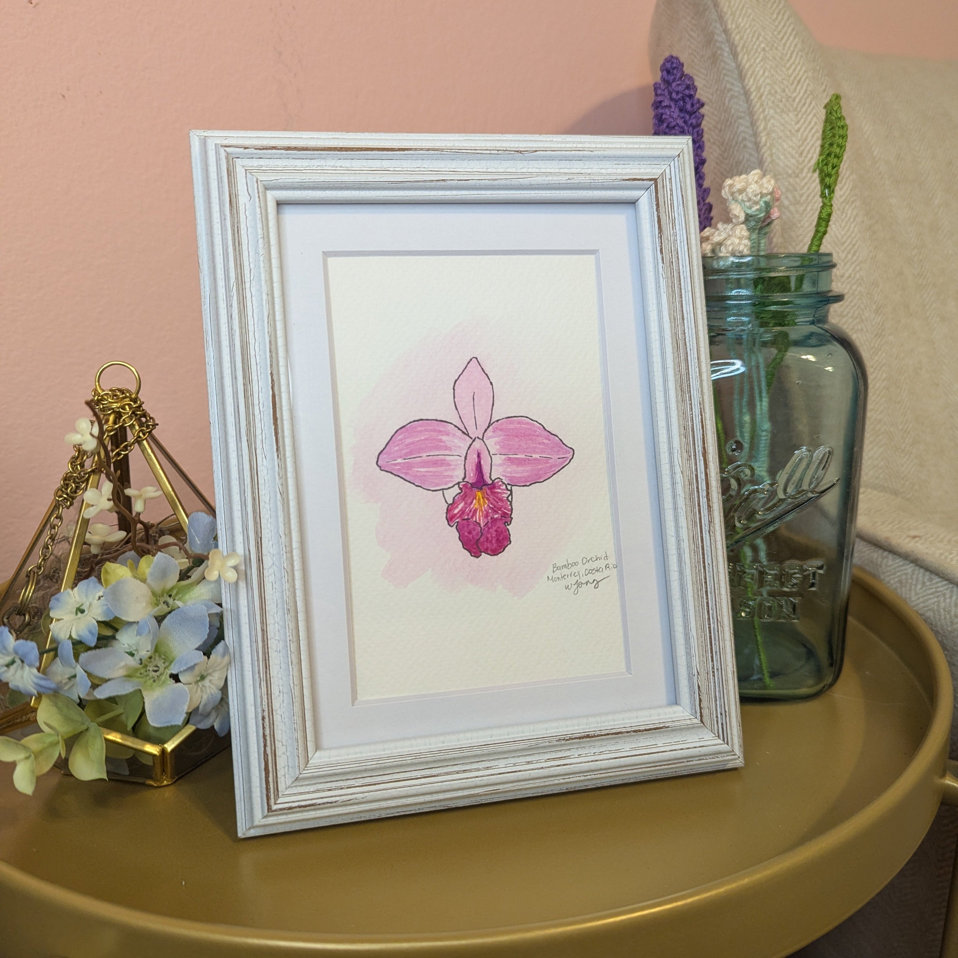 Watercolor Botanicals | Costa Rica Bamboo Orchid
