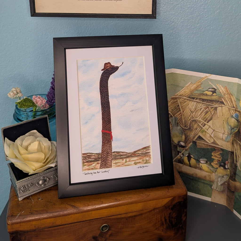 Tasting the Air Cowboy Print