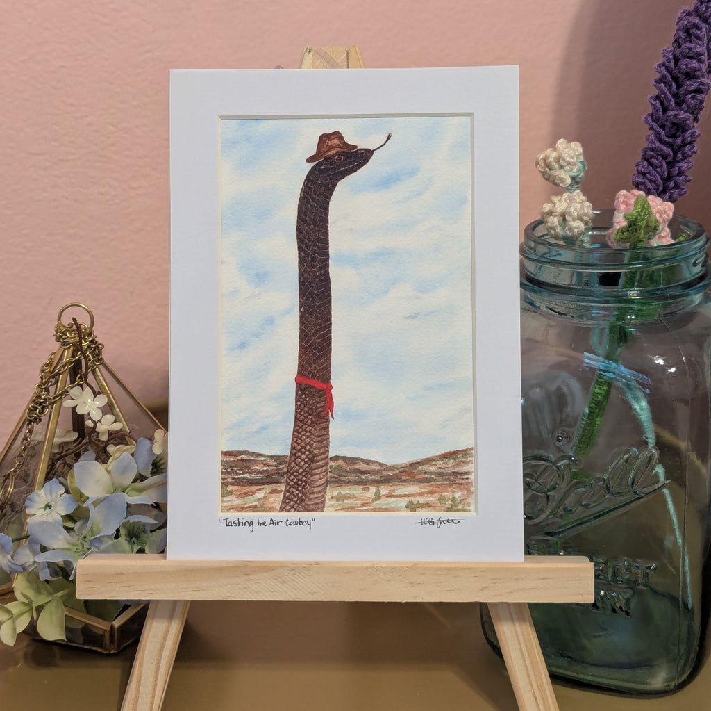 Tasting the Air Cowboy Print