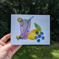Blueberry Lemonade Greeting Card
