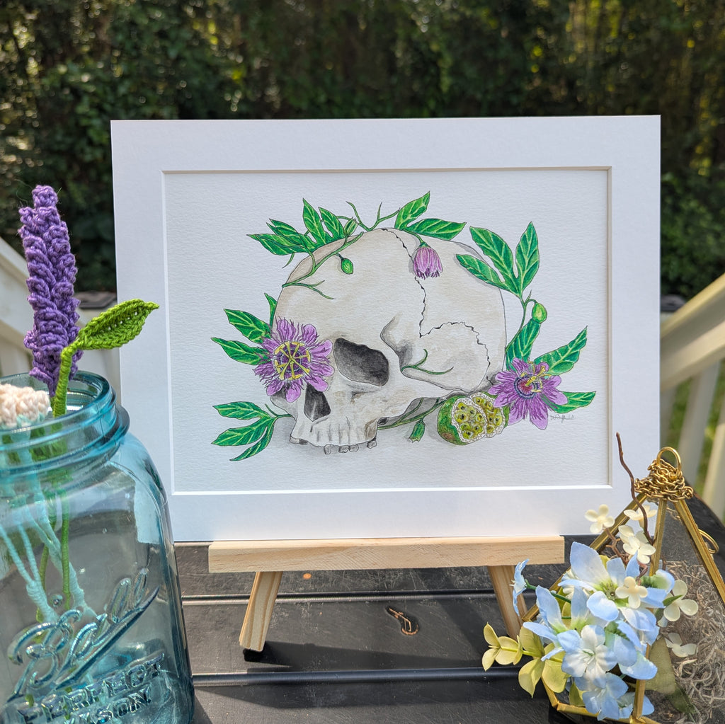 Bones in Bloom Original | Passionflower