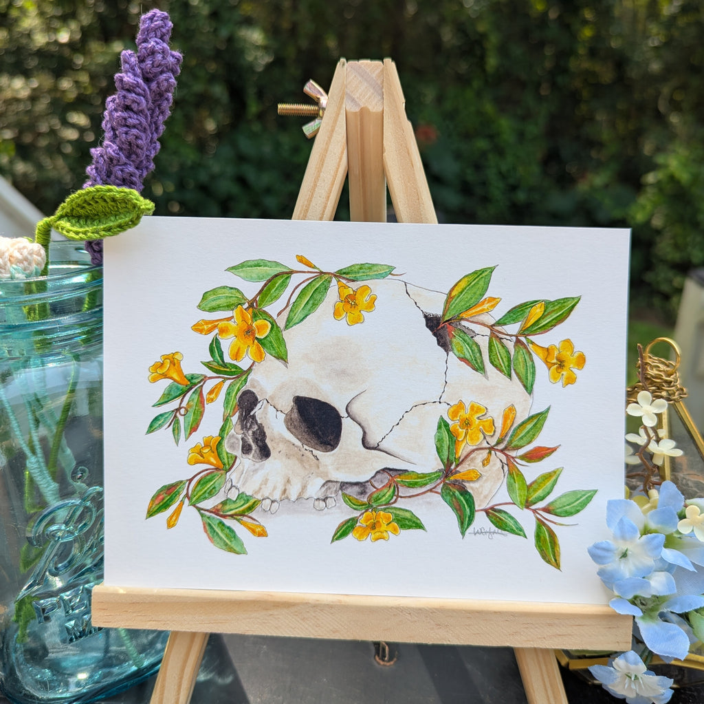 Bones in Bloom Prints | Yellow Jasmine