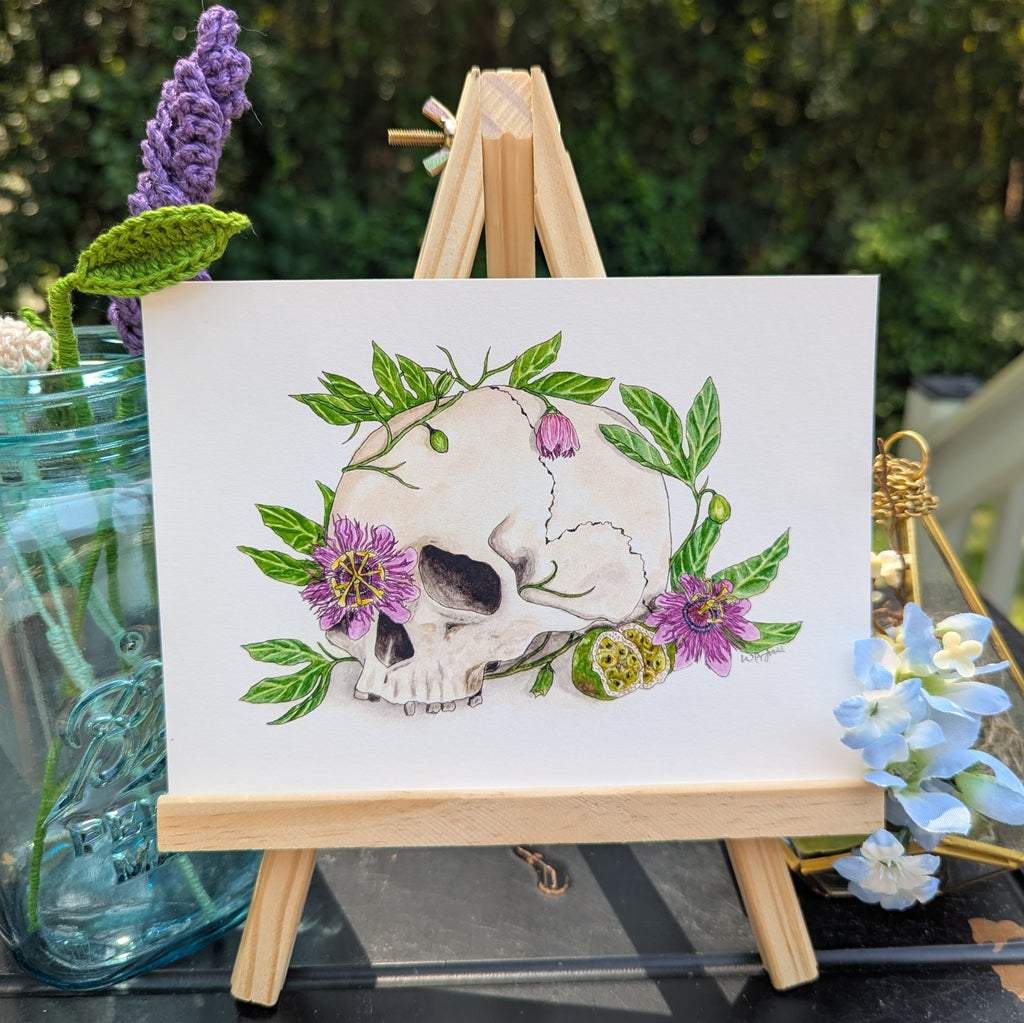 Bones in Bloom Prints | Passionflower