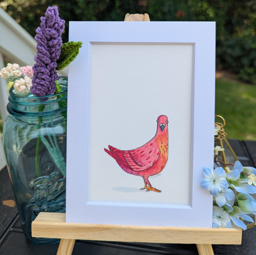 Silly Birds Print| Funny Pigeon