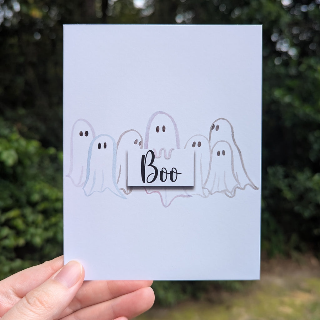 Boo Ghost Greeting Card