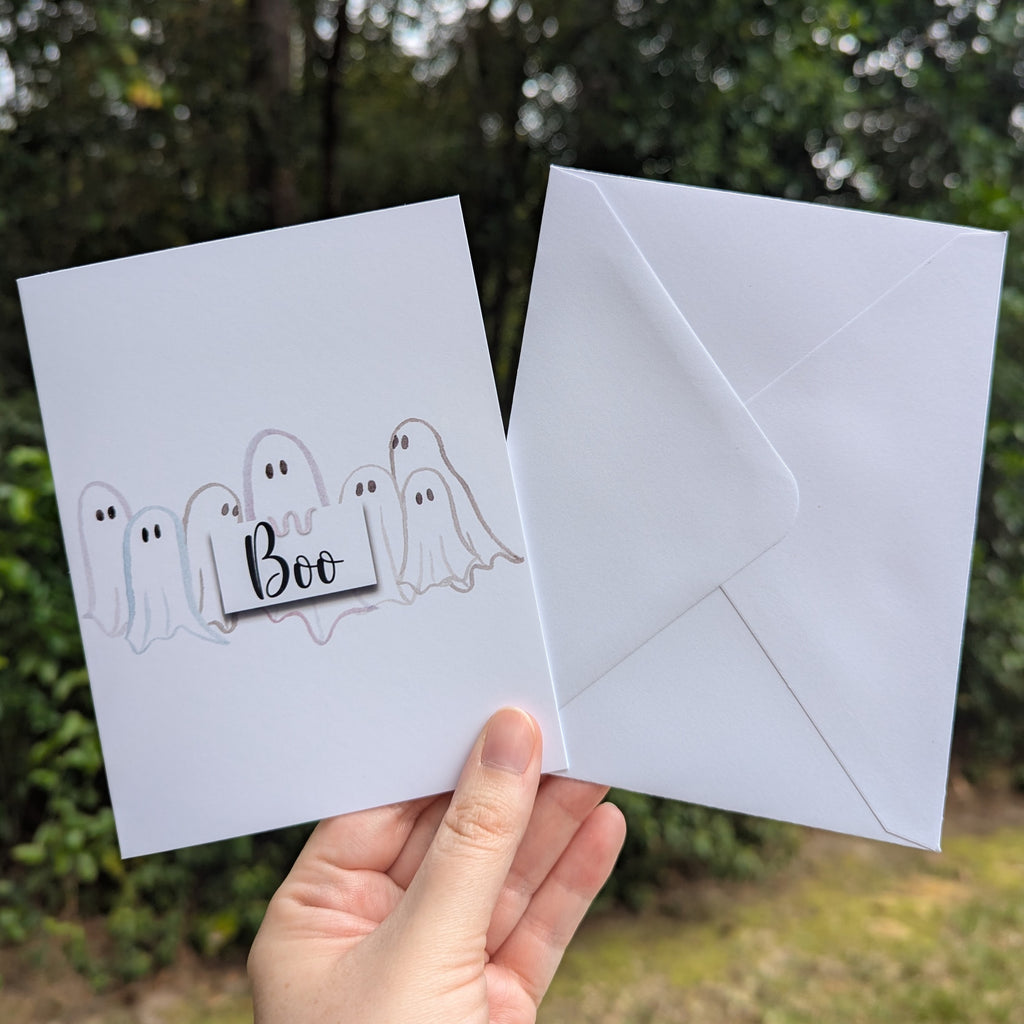 Boo Ghost Greeting Card
