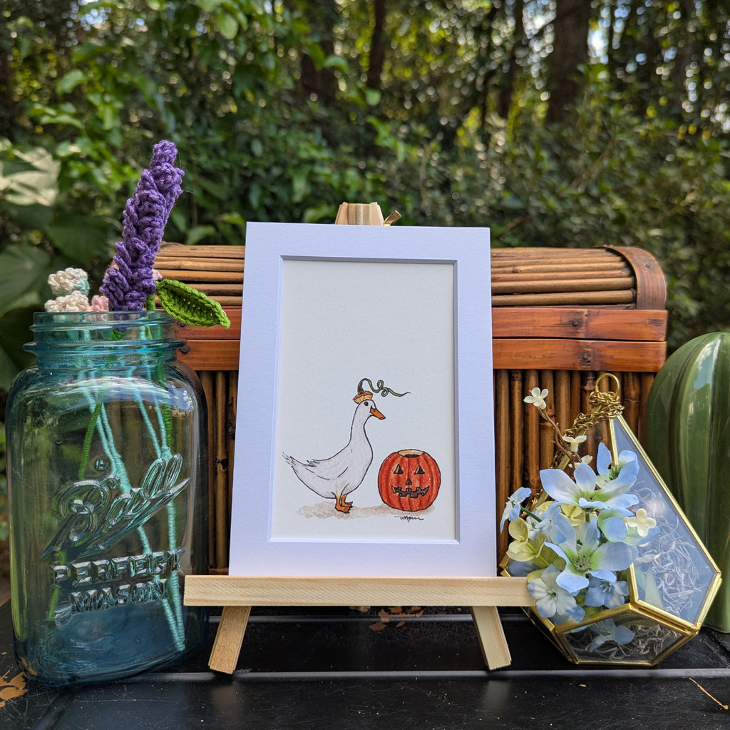 Pumpkin Duck Print