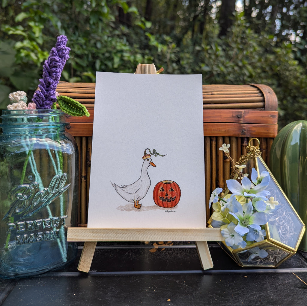 Pumpkin Duck Print