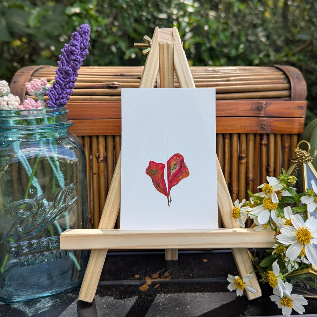 Hanging Broken Heart Print