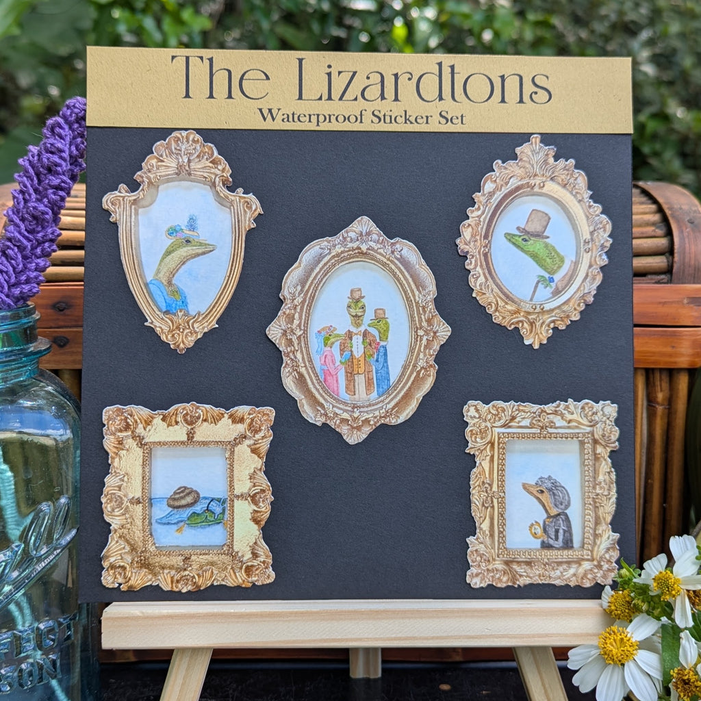 The Lizardtons Waterproof Sticker Set