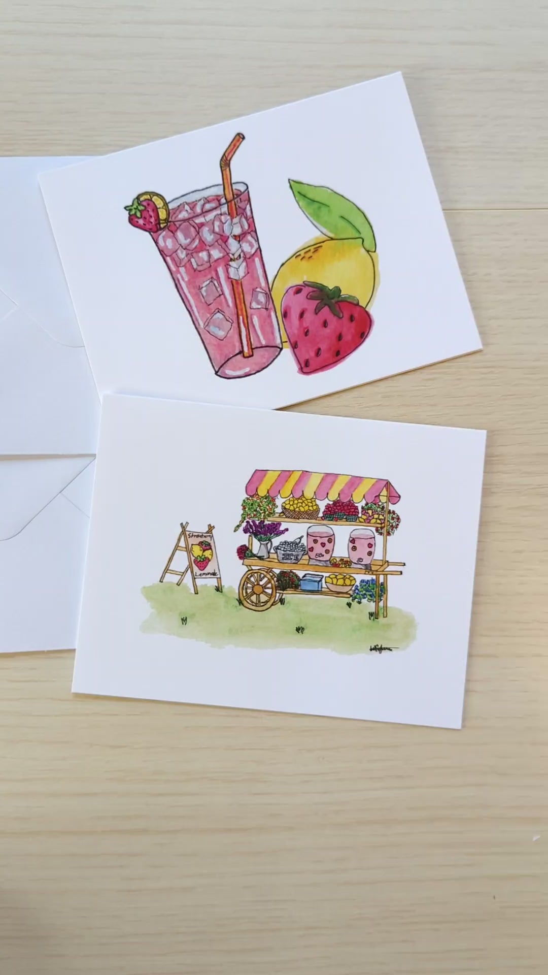Strawberry Lemonade Stationery Bundle