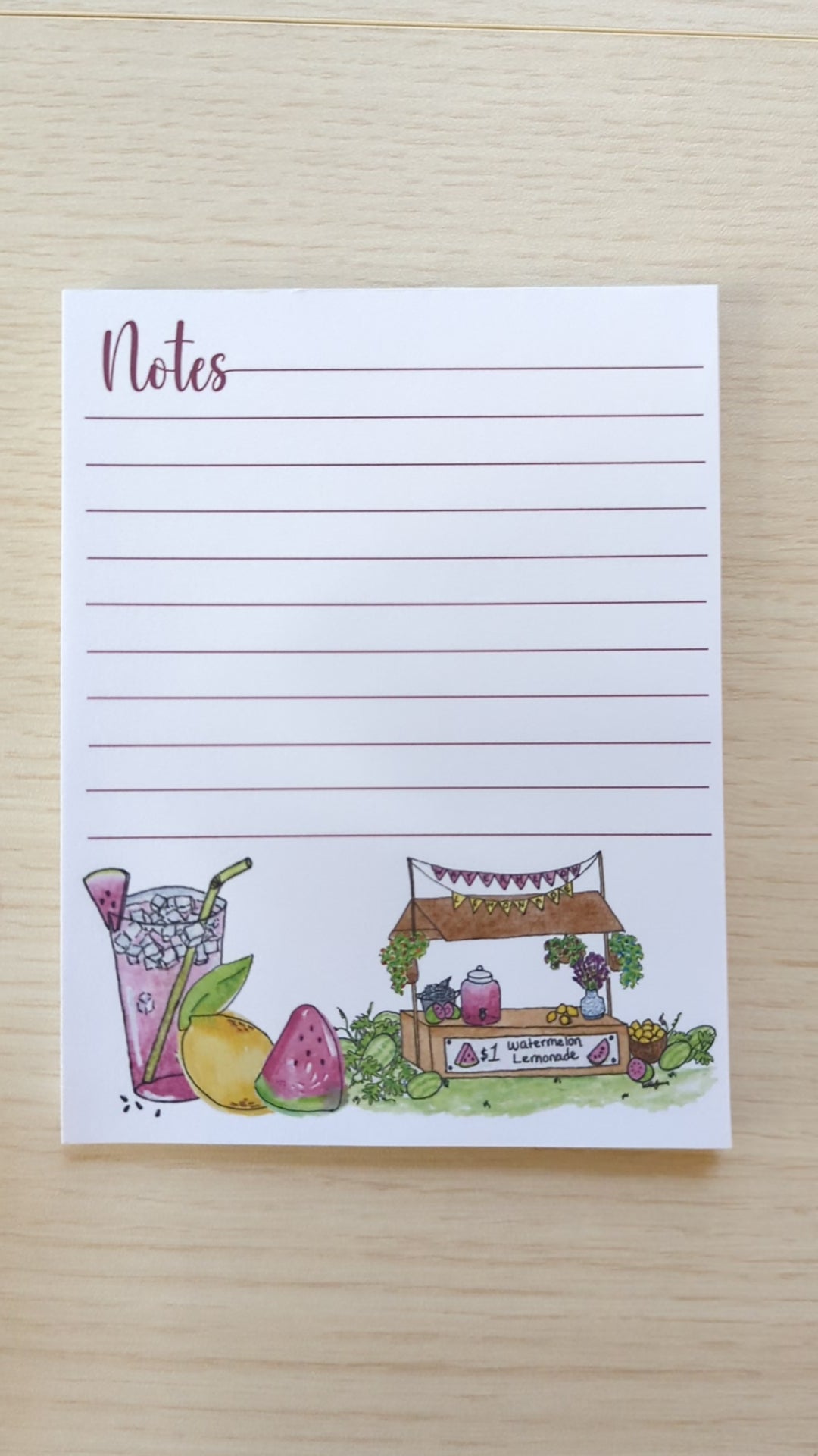 Watermelon Lemonade Stationery Bundle